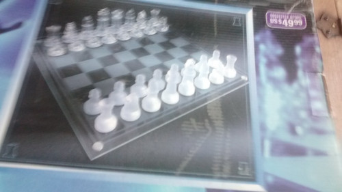 Elegant glass beveled chess - elegant,