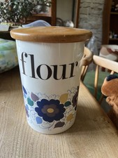 Vintage 1960s Fieldings Crown Devon  Large Vintage Storage Jar Canister Flour