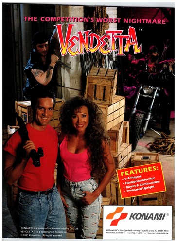 Konami vendetta arcade game - konami,
