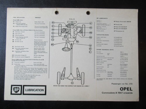 Opel commodore 1967 bp - opel,
