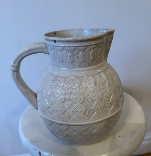 Victorian relief moulded jug - relief,