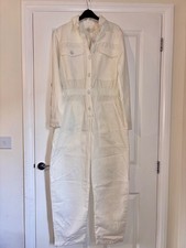 ted baker cream denim jumpsuit