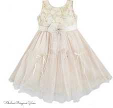 Kids Party Flower Girl Dresses Wedding Christening Birthday Bridesmaid Occasion