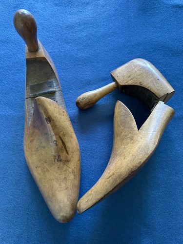 Antique wooden shoe - wooden,