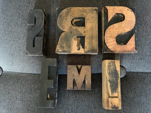 Vintage wooden letterpress - vintage,