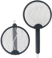 Rechargeable Electric Fly Swatter 4 in 1, Bug & Mosquito Zapper – Navy Blue.