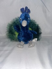 Aurora Peacock Bird 11" Plush