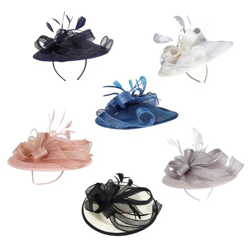Flower centered fascinator hat - flower,