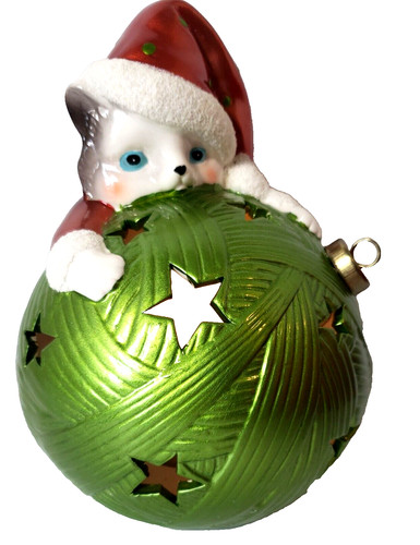Christmas kitty cat ornament - kitty,