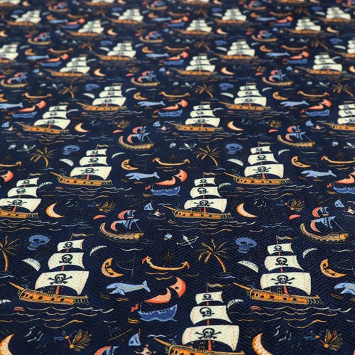 Pirate nautical upholstery - nautical,