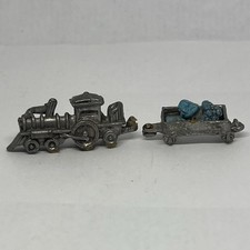 Vintage Pewter Miniature Steam