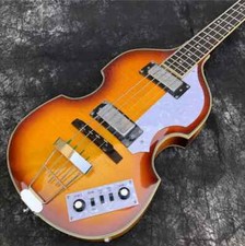 Violin Guitar: Tobacco Sunburst Electric Bass W/ Flame Maple Top & Back