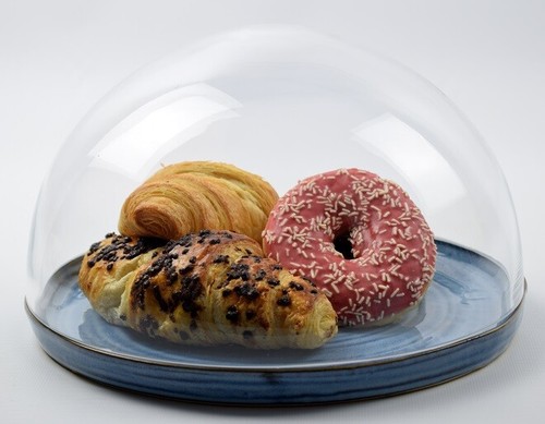 Low profile glass dome cloche - low-profile,