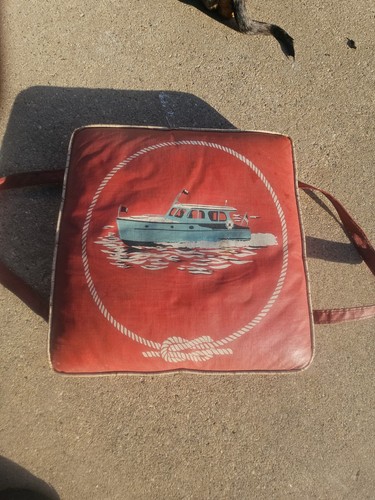 Vtg nautical red tapatco - 15",