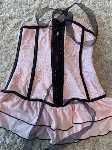 Lace boned basque size - lace,