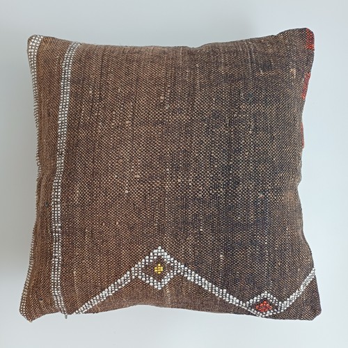 Moroccan cactus silk cushion - cactus,