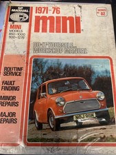 MINI Mk3 850 1000 1100 1300 SALOON (INCL MOKE & 1275GT) 1971-76 WORKSHOP MANUAL