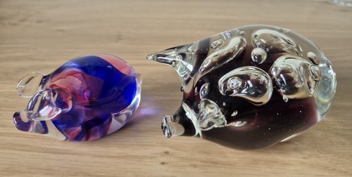 Gorgeous glass pigs 2 - glass, x