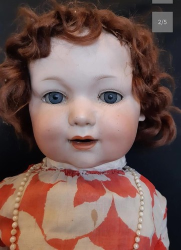 Antique bisque headed - bisque,