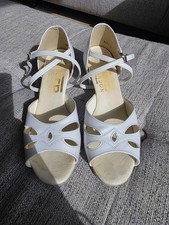 Freed Ballroom Latin Dance Shoes, White, UK Size 3