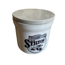 Denby Stoneware English Blue Stilton Cheese Pot For Sainsbury’s