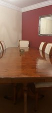 Yew Wood Dining Table, 8