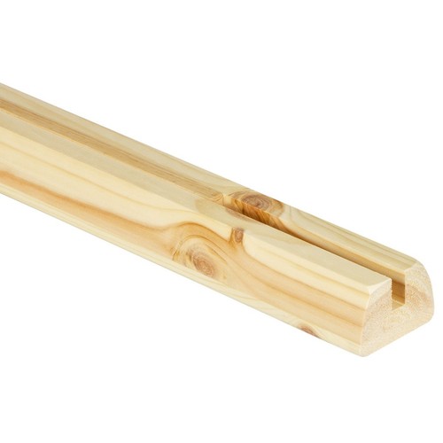 Pine glass grooved base - glass,