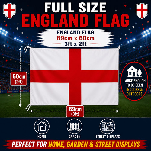3ft 2ft england flag - england,