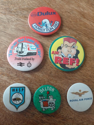 Vintage pin button - vintage, badges