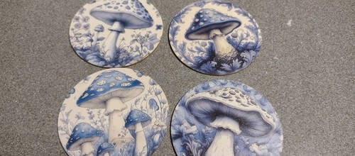 Set wooden delft style - set,