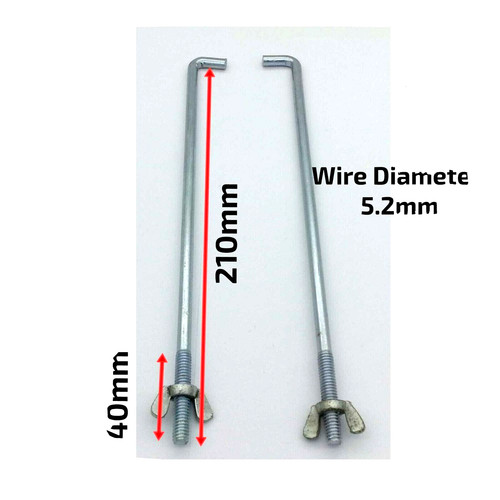 Battery hook clamp - battery, bolt