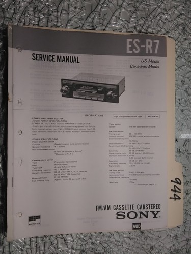 Sony service manual - service,