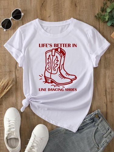 Line dancing shirt - line, funny