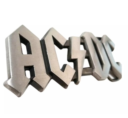 Acdc metal belt buckle - belt, rock