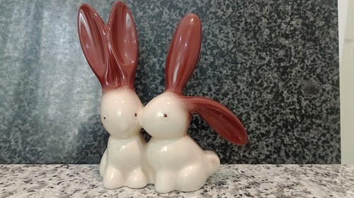 Vintage 70s ceramic kissing - ceramic,