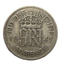 King george sixpence - -, .500