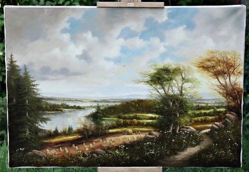 Signed original large oil - signed,