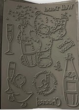 Crafter's Companion : Popcorn the Bear : Unmounted Rubber Stamp : lovely bubbly