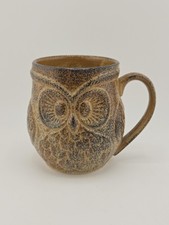 Holt Howard Owl Mug Brown Stoneware Japan 1960s Mid-Century Modern Vintage Rare