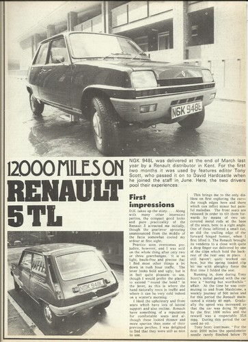 Renault 5tl original 1974 - original,