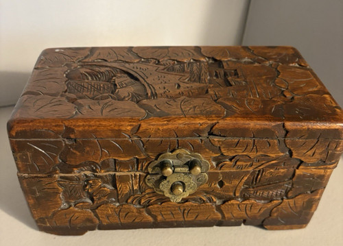 Vintage hand carved camphor - hand,