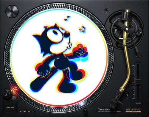 Felix rave whistle - 12", slipmat