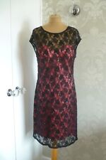 PASSION black & pink dress size 16