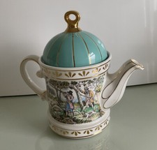 SADLER VINTAGE TEAPOT 18TH CENTURY HUNTING SCENE VGC?SEE DISCOUNT OFFER BELOW?