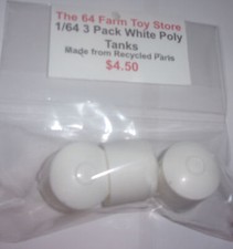 1/64 3 Pack of White Poly