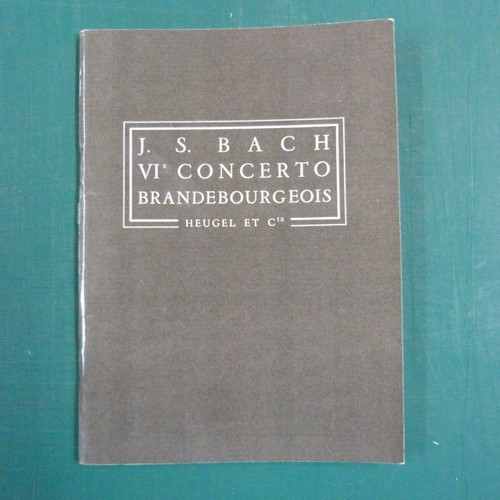 Mini pocket score bach - score, vi