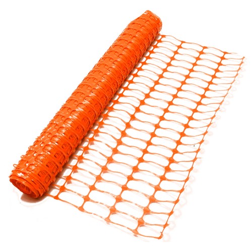 Orange barrier fencing plastic - orange,