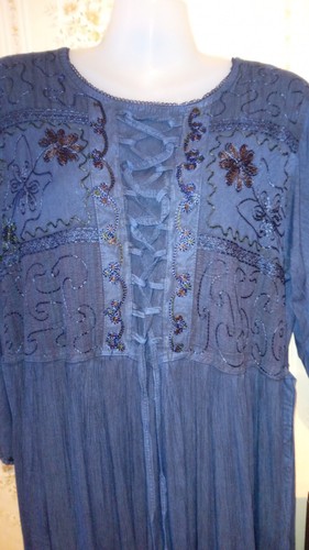 Blue abaya maxi - abaya, dress,rich