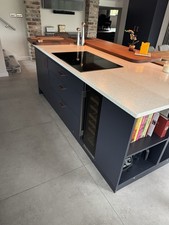 Blue/cream Kitchen Units And Appliances