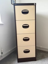 Silverline 4 Drawer Metal Filing Cabinet.  Lockable and supplied with 2 keys 